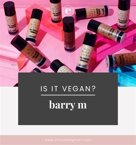 is barry m cruelty free